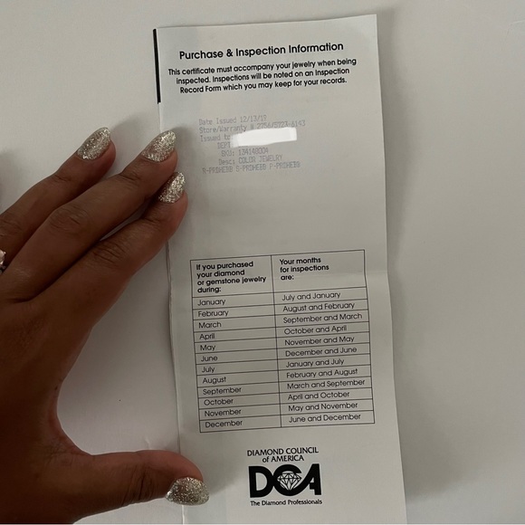 Kay Jewelers Sapphire Pendant Necklace w/ Original Bag, Box, and Inspection Info - Picture 8 of 10